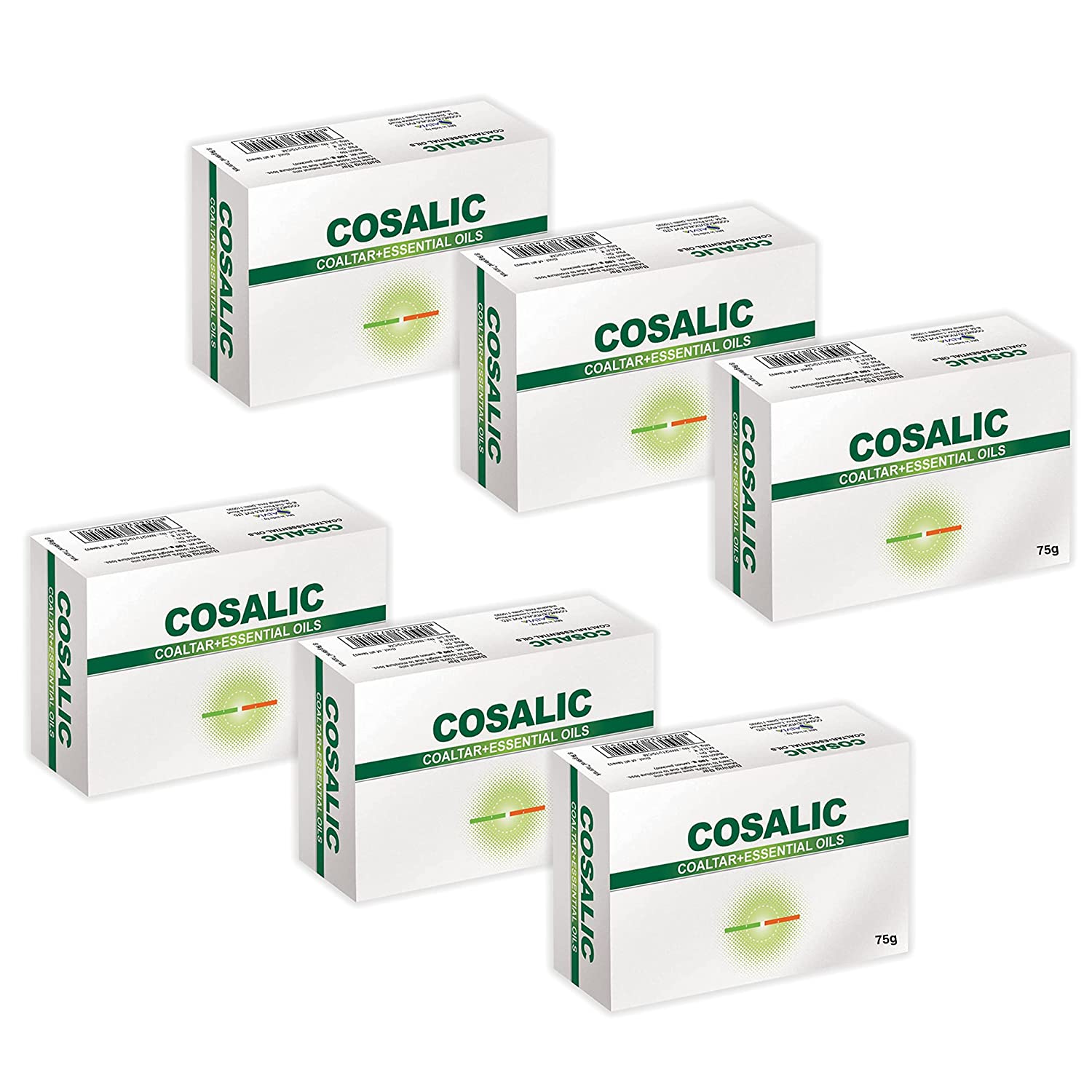Salve Cosalic Soap Pack of 6 Cosalic Coaltar Soap with Essential oils Salve Cosalic Soap Pack of 6 Cosalic Coaltar Soap with Essential oils